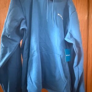 Columbia Men's Teal Blue Pullover Hoodie
